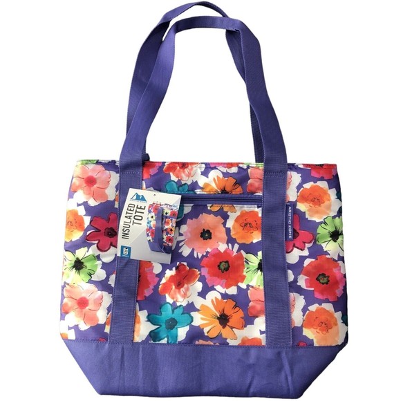 Arctic Zone Handbags - Arctic Zone 13x18 Insulated Tote Bag 30 Can Capacity Flowers Women Loch Bag TOTE
